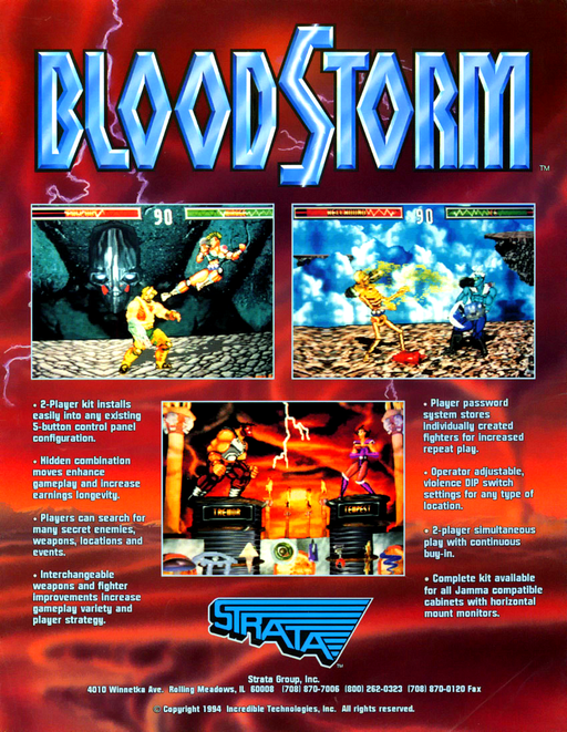Blood Storm (v1.10) Arcade Game Cover